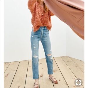 Madewell The Perfect Vintage Jean Size 27 Chet Wash High Rise Distressed Edition